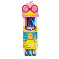 Flamastry- różowa kaczka 12 kolorów STRIGO