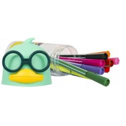 Flamastry- zielona kaczka 12 kolorów STRIGO