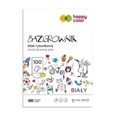 Blok rysunkowy Bazgrownik A4 100ark. 80g HAPPY COLOR