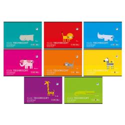 BLOK TECHNICZNY A4/10 KOLOROWY BARWIONY W MASIE