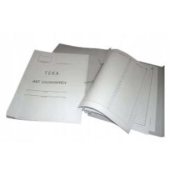 Teczka na akta osobowe A4 biała