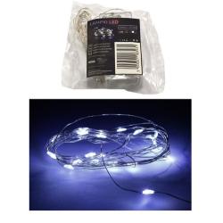 LAMPKI 20 LED NA BATERIE ZIMNE BIAŁE