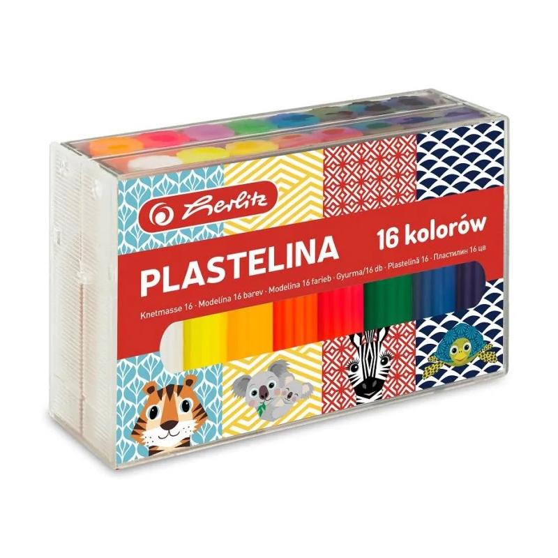 Plastelina 16 kol. cute animals