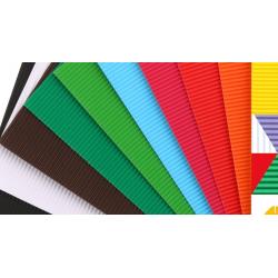 Tektura falista mix A4 10ark. 10 kolorów HAPPY COLOR