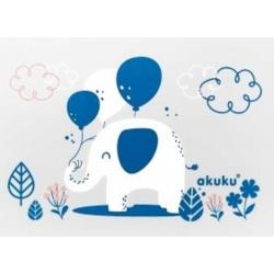 Śliniak silikonowy Słoń AKUKU