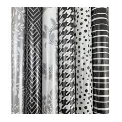 PAPIER DO PAKOWANIA ROLKA 200*70 BLACK AND WHITE