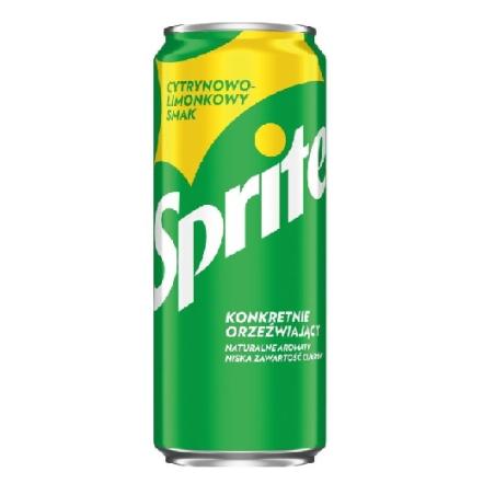 Napój SPRITE full sugar 0,33l puszka