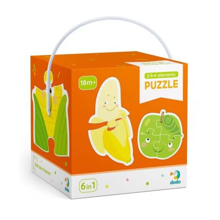 Puzzle 2-3-4 el owoce i warzywa