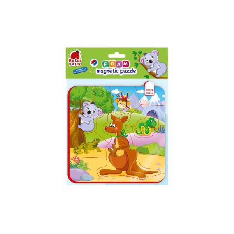Piankowe puzzle magnetyczne zwierzęta z australii
