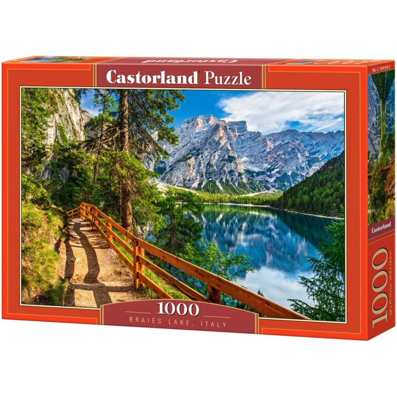Puzzle 1000el. Braies lake Italy C104109 CASTORLAND