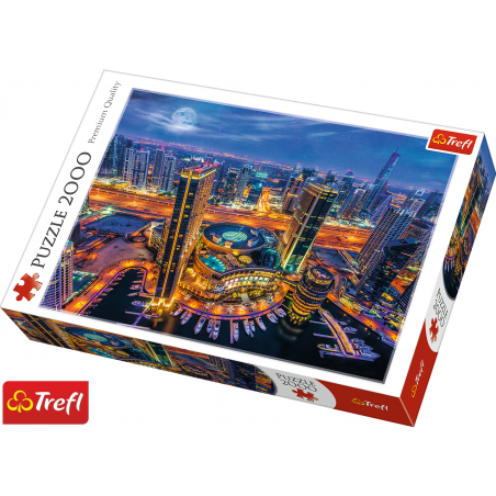 Puzzle 2000 elementów - Światła Dubaju