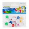 Ozdoba dekoracyjne Oczy 18mm Samoprzylepne STARPAK