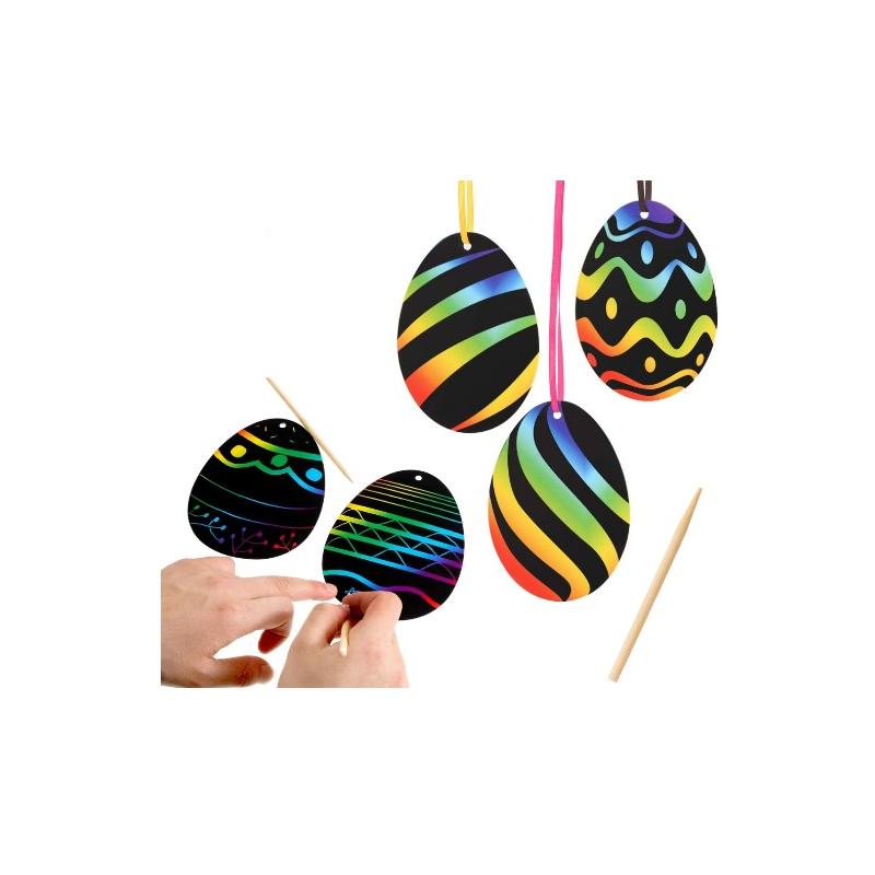 Pisanki zawieszki zdrapki 3 szt. WN6549