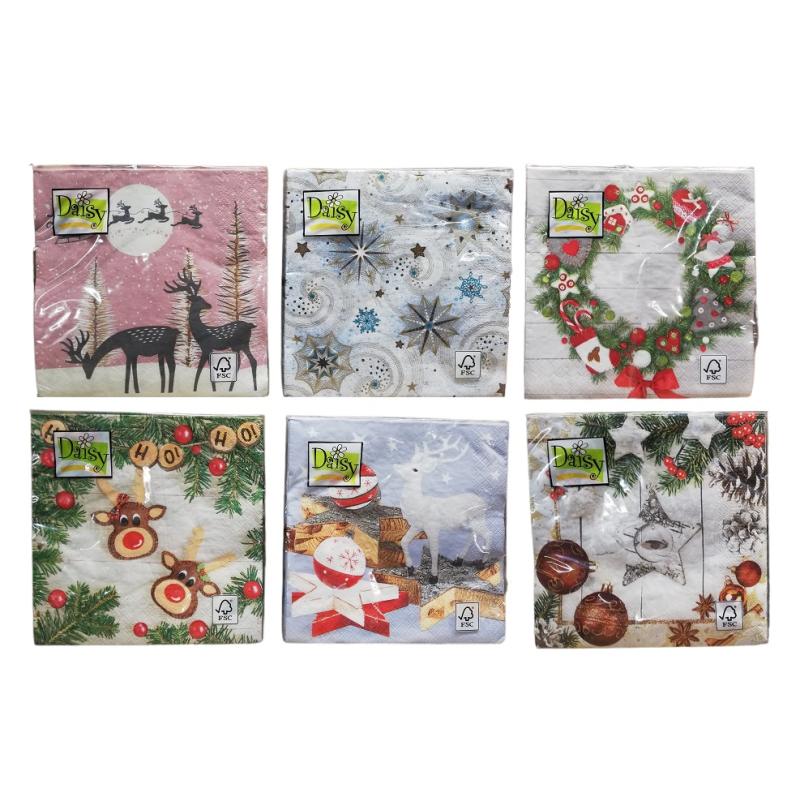 Serwetki daisy 33x33 choinka pol-mak