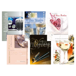 Karnet okolicznościowy WB111 Urodzinowy mix wzorów GRAPHIX