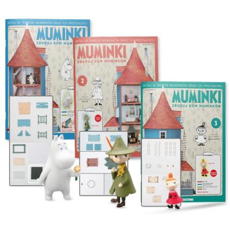Kolekcja Muminki dom+elementy domu DEAGOSTINI