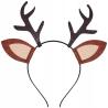 Opaska na głowę Świąteczna Rogi renifera Brąz