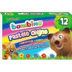 Pastele olejne 12 kol. BAMBINO