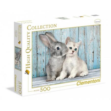 PUZZLE 500 KOT I KRÓLIK