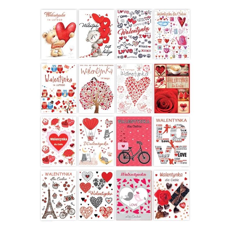 Kartka B2B Walentynki /3775/ POL-MAK