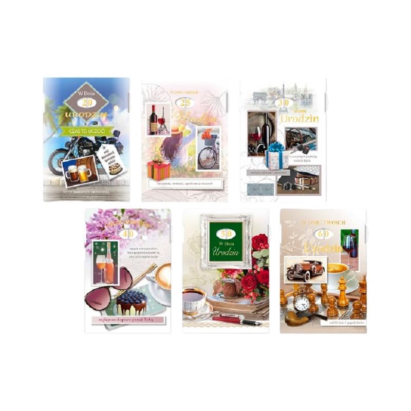 Karnet okolicznościowy GB3UR mix wzorów DELTA