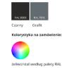 Kosz parkowy z popielnicą 110x35cm, stalowo-żeliwny 35l
