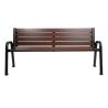 Parkowa ławka stalowa 180x40x80 cm z oparciem