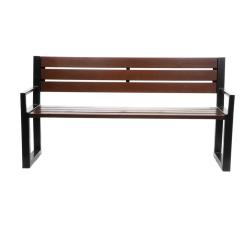 Parkowa ławka stalowa 180x50x85 cm z oparciem