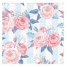 Serwetki 33x33cm Daisy Róże niebiesko-różowe POL-MAK