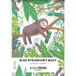 TOP Blok rysunkowy creatinio A4 BIAŁY 20K 90G