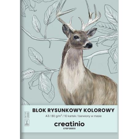 TOP Blok rysunkowy A3 kolor 10k 80g CREATINIO