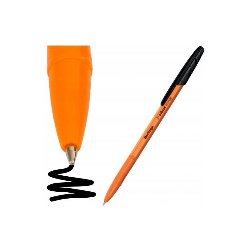 BERLINGO DŁUGOPIS KULKOWY TRIBASE CZARNY 0,7MM