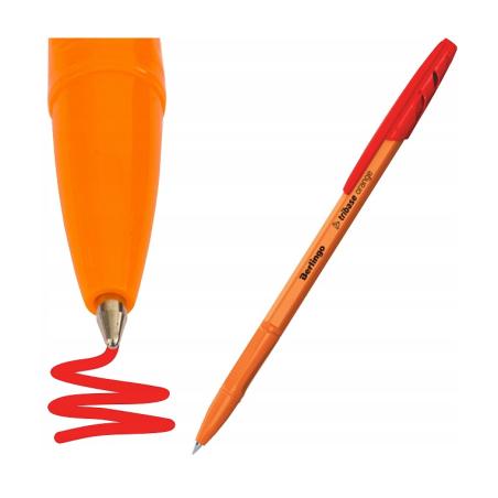 Długopis kulkowy TRIBASE ORANGE czerwony BERLINGO