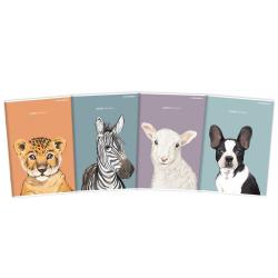 Zeszyt do słówek A6 16k kratka Animal TOP2000