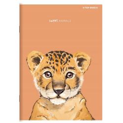 Zeszyt do słówek A6 16k kratka Animal TOP2000