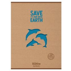 Brulion klejony 9k A5 kratka eco linie (ECO) HERLITZ