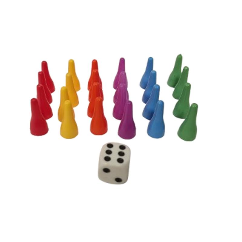 PIONKI DO GRY+KOSTKA