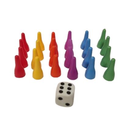 PIONKI DO GRY+KOSTKA