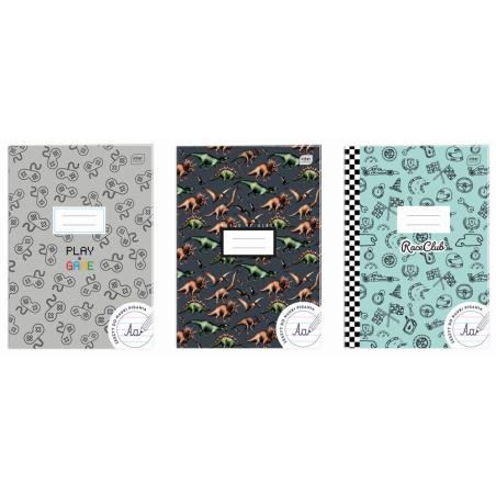 Zeszyt A4 32k linia kolorowa Do nauki pisania INTERDRUK