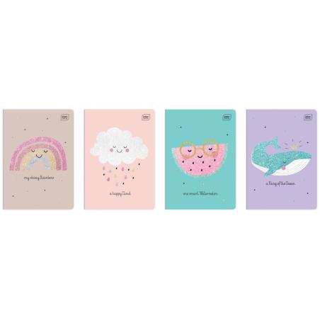 Zeszyt A5 16k kratka Kolekcja Glitter (MeG) INTERDRUK