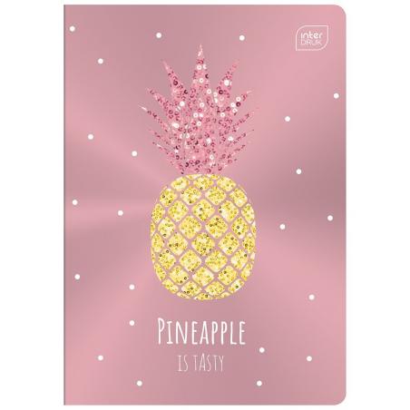 Zeszyt A5 16k trzykolorowe linie Shine Metallic (MeG) INTERDRUK