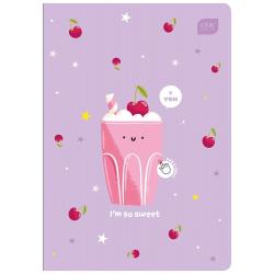 Zeszyt A5 32k kratka Zapachowy wiśnia/cherry INTERDRUK