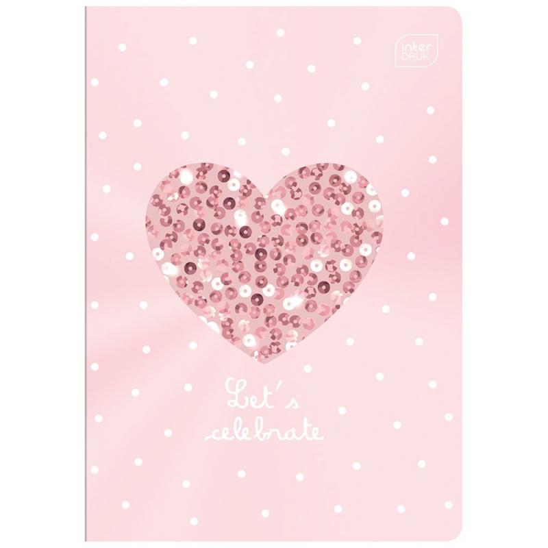 Zeszyt A5 32k trzy linie kolorowe Shine Metallic (MeG) INTERDRUK