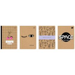 Zeszyt A5 60k FSC Kraft kratka (ECO) INTERDRUK