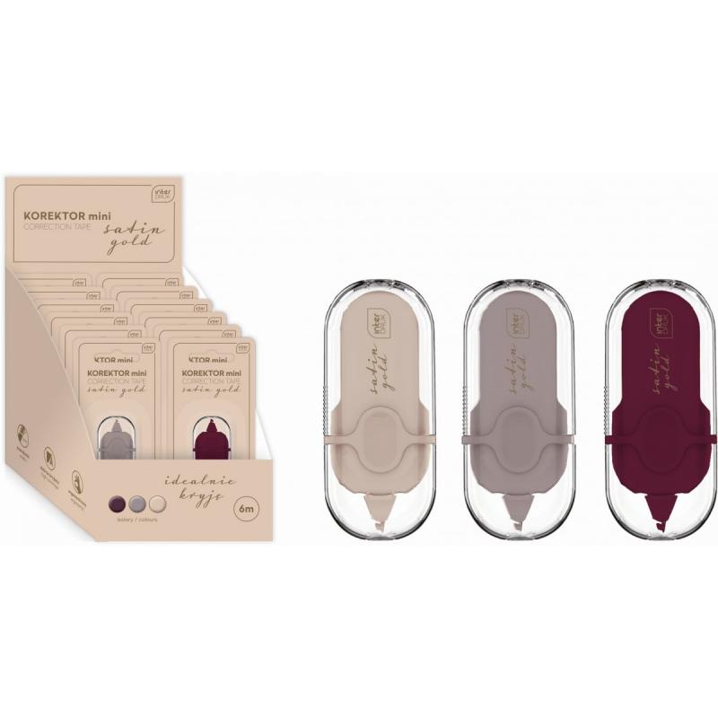 КОРЕКТОР В СТРІЧЦІ 6М MINI SATIN GOLD INTERDRUK