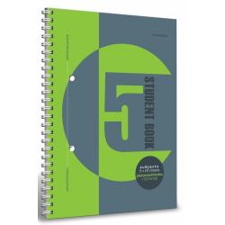 Kołozeszyt Student A4 100k kratka 5 przekładek TOP 2000