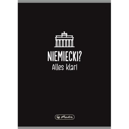 Zeszyt A5 60k kratka J.niemiecki HERLITZ