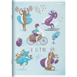 Zeszyt A5 32k linia podwójna Free&Wild LP2K TOP 2000