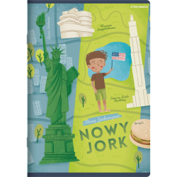 Zeszyt A5 16k Cities of the World kratka 70g TOP 2000