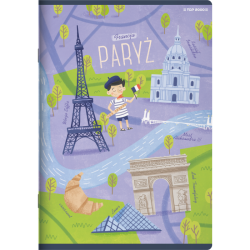 Zeszyt A5 16k Cities of the World kratka 70g TOP 2000